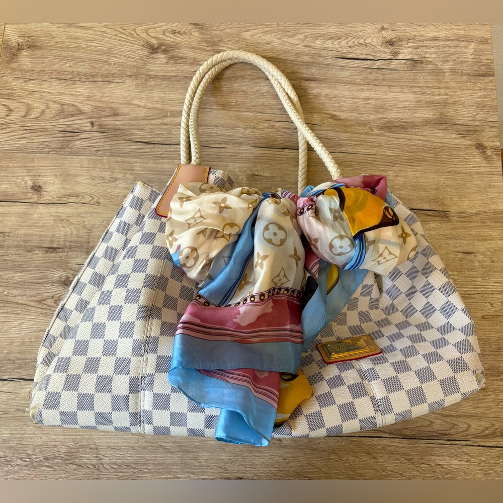Checkered Shoulder Tote